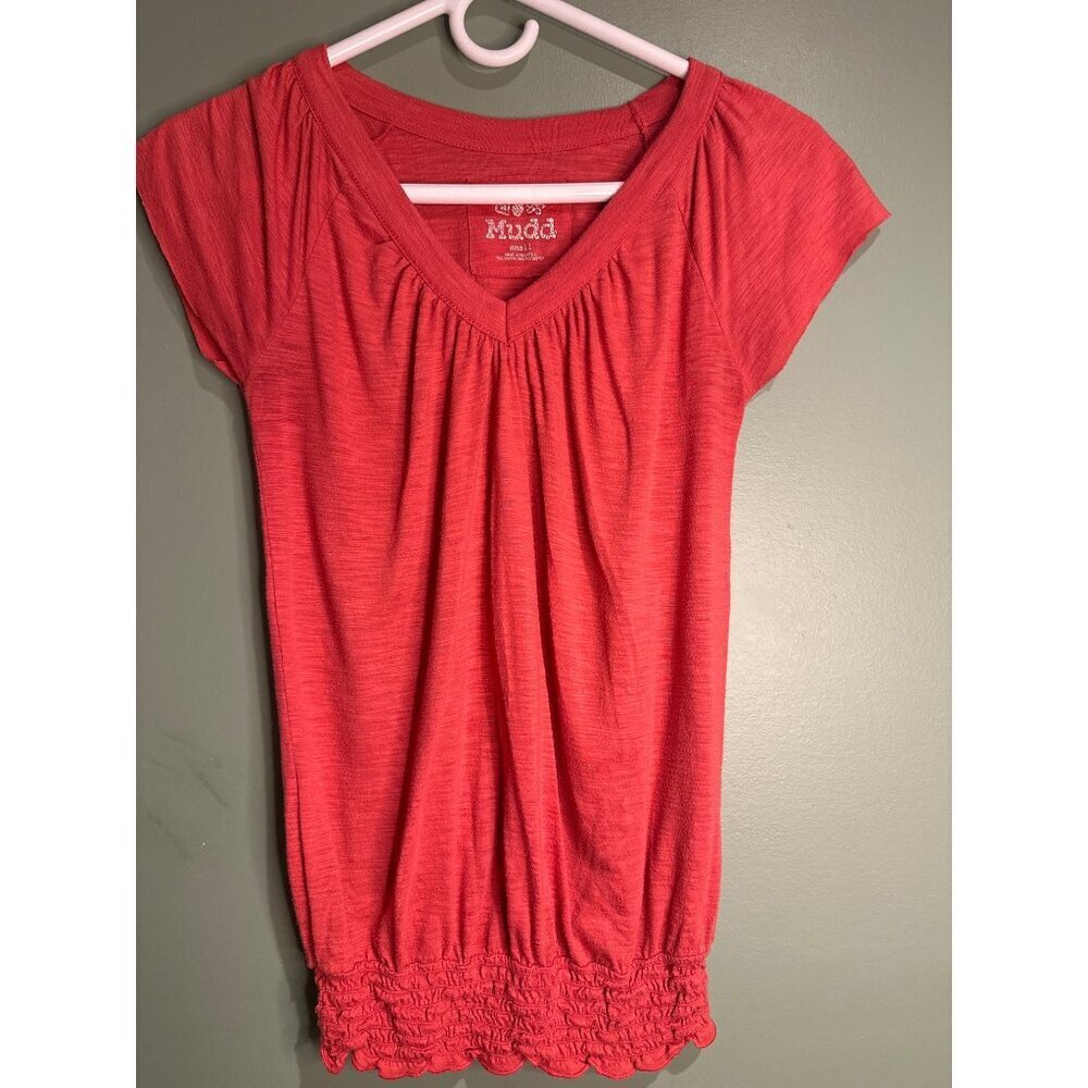 Mudd Women’s Small Y2K Babydoll Top Vintage 2000s Cute Trendy Retro Preppy